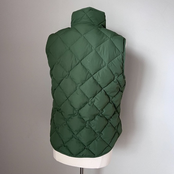 J.Crew Quilted Down Feather Puffer Vest Green Size Large Style 92465 - Picture 8 of 16